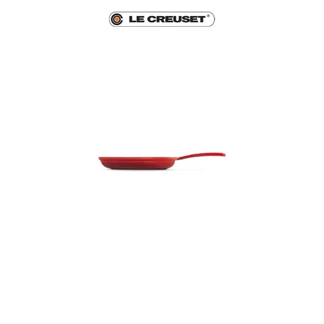 【Le Creuset】琺瑯鑄鐵鍋迷你單柄愛心煎盤16cm(櫻桃紅)