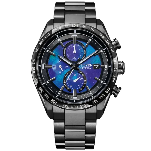 【CITIZEN 星辰】GENTS系列 韋禮安配戴款 電波對時 鈦金屬 光動能計時腕錶 禮物推薦 畢業禮物(AT8285-68Z)