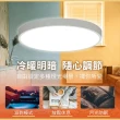 【YEELIGHT 易來】6-8坪 42W 月影LED智慧吸頂燈550 附遙控器(APP控制、遠端聲控、流明升級、色溫調色)
