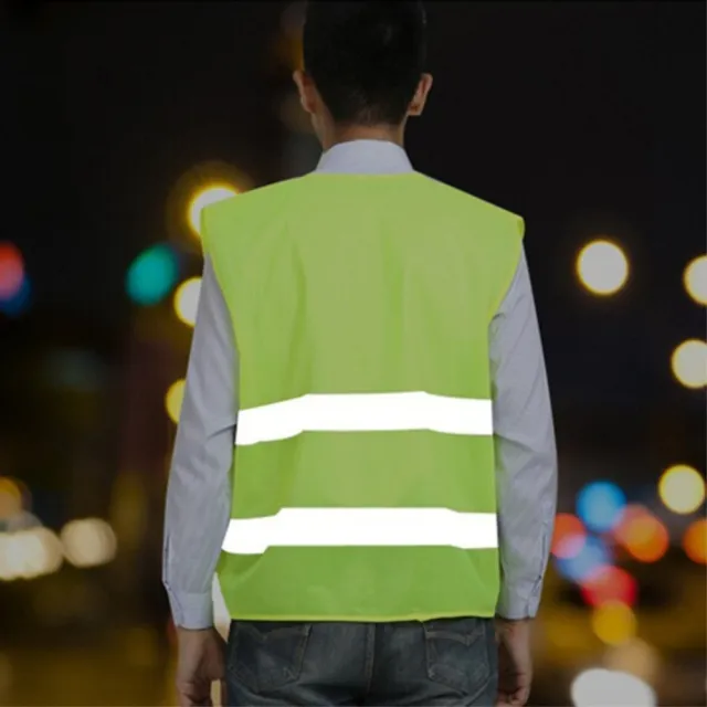 【Dagebeno荷生活】車用反光衣交通安全事故排除夜間反光外背心交通管制衣(2入)