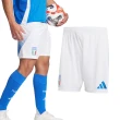 【adidas 愛迪達】Adidas 男款 白藍色 運動 休閒 舒適 基本款 短褲 IQ0494