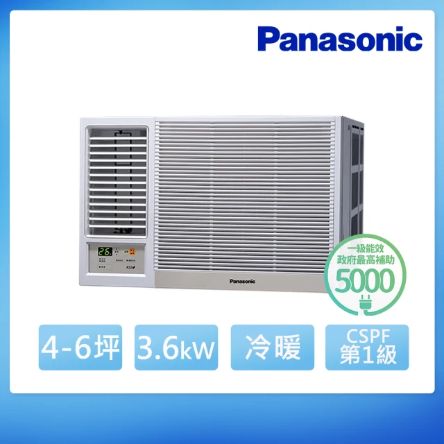 Panasonic 國際牌 4-6坪 R32 一級能效變頻冷暖窗型左吹式冷氣(CW-R36LHA2)