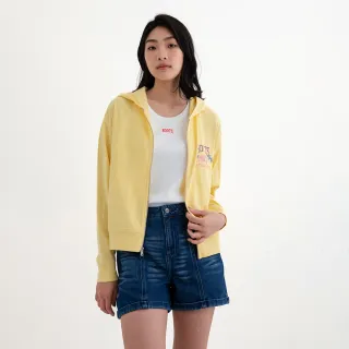 【Roots】Roots 女裝- RBA ANIMAL寬版連帽外套(奶油黃)
