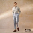 【SST&C 新品９折】天藍紋理修身西裝褲0212404006