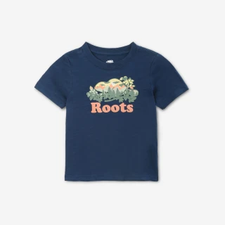 【Roots】Roots 小童- OUTDOOR ROOTS短袖T恤(藍色)