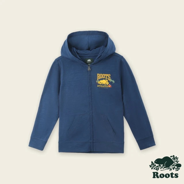 橘魔法 街頭圓印條紋插肩套裝(大童 長袖 長褲 褲子 連帽外