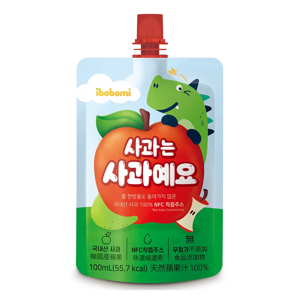 【ibobomi】100%天然蘋果汁100ml*10入/盒