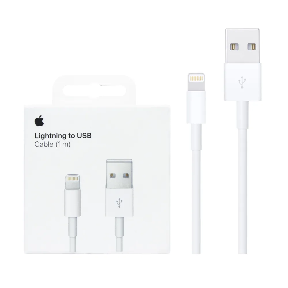 【Apple 蘋果】原廠 Lightning 對 USB 連接線 - 1公尺(A1480)