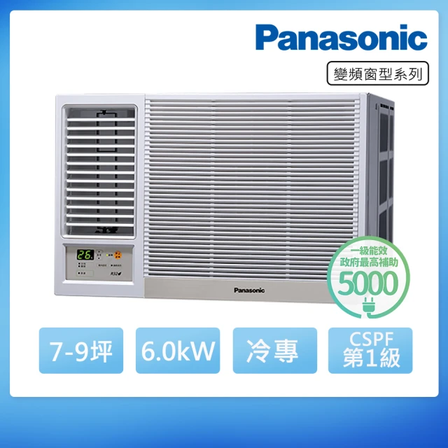 【Panasonic 國際牌】7-9坪一級能效左吹冷專變頻窗型冷氣(CW-R60LCA2)