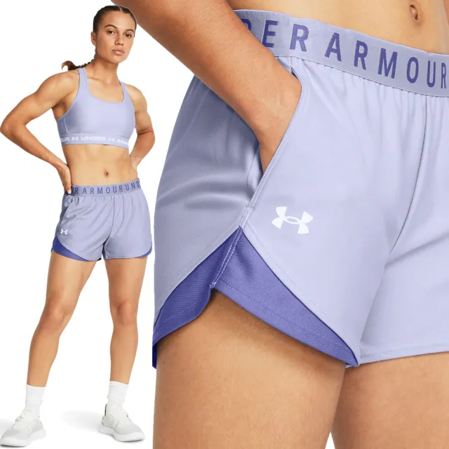 【UNDER ARMOUR】UA 女 Play Up 3.0運動短褲_1344552-539(紫色)