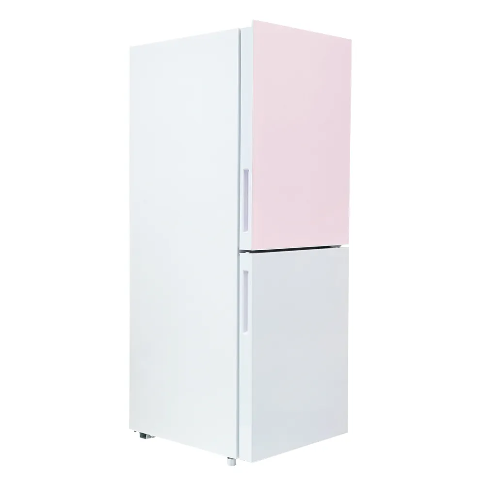 【Haier 海爾】170L 一級能效彩色玻璃雙門冰箱-粉白色(HGR170WP上冷藏110L/下冷凍60L)