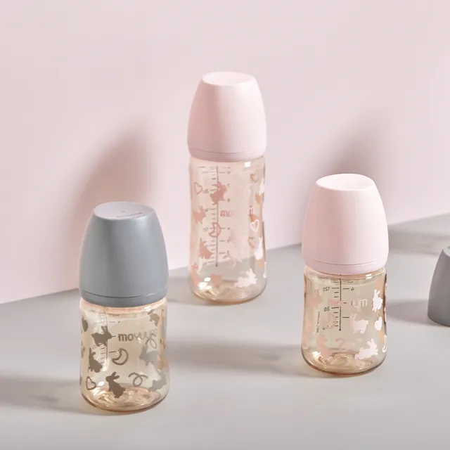 【MOYUUM】韓國 PPSU 設計款 寬口奶瓶 170ml(多款可選)