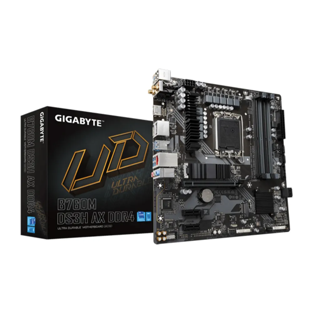 【GIGABYTE 技嘉】B760M DS3H AX DDR4 主機板+技嘉 RTX4060 GAMING OC 8G 顯示卡(組合4-3)