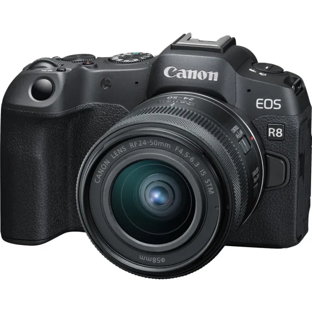 【Canon】EOS R8 KIT 附 RF 24-50mm F4.5-6.3 IS STM(公司貨 全片幅無反微單眼相機 翻轉螢幕)