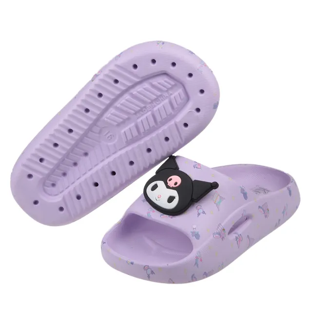 【布布童鞋】三麗鷗庫洛米紫色兒童輕量拖鞋(C4C650F)