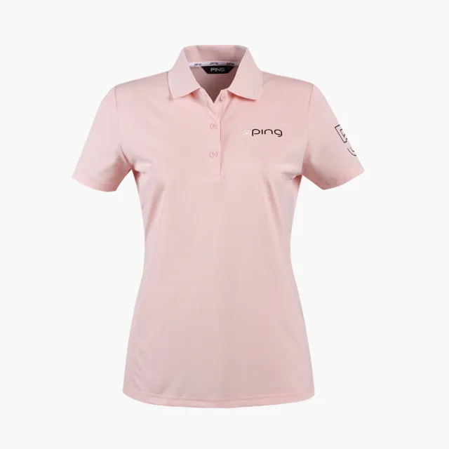 【PING】女款網眼吸濕排汗抗UV高爾夫短袖POLO衫-共4色(GOLF/高爾夫球衫/RA24190)