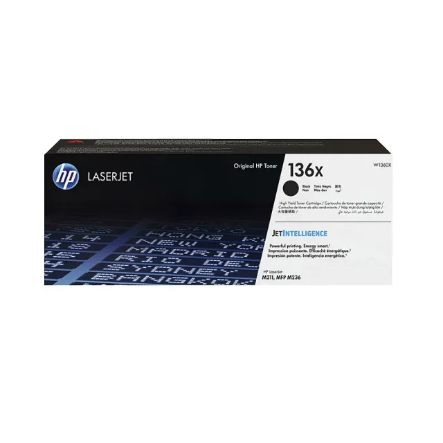 【HP 惠普】LaserJet 136X 黑色原廠高容量碳粉匣(W1360X)