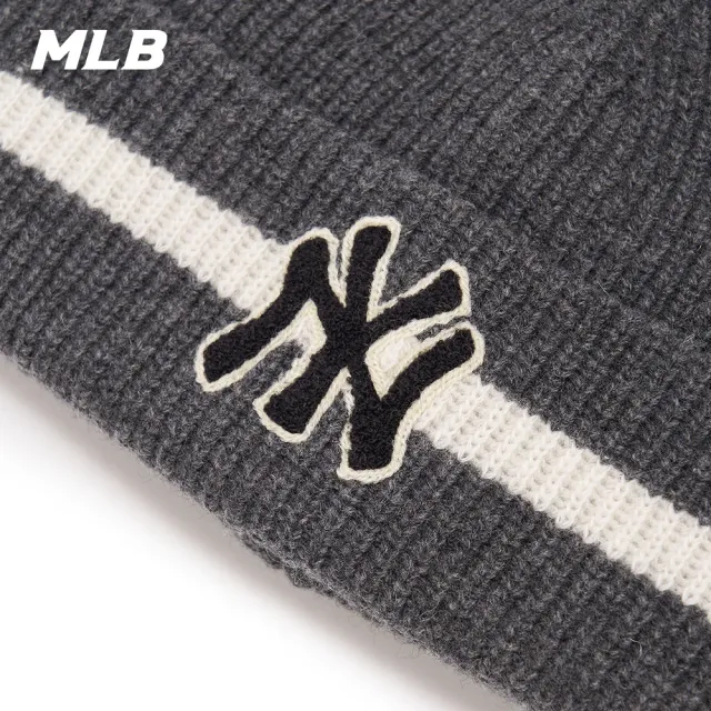【MLB】羊毛針織毛帽 Varsity系列 紐約洋基隊(3ABNM0536-50MGD)