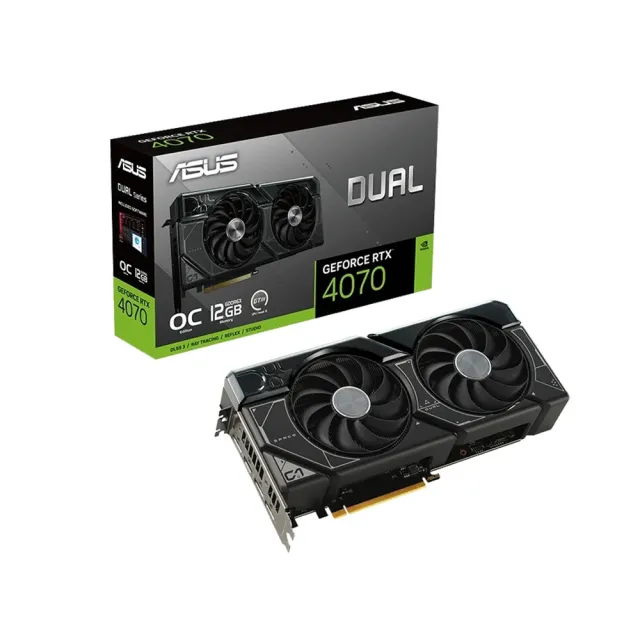 【ASUS 華碩】RTX4070+主機板★ Dual GeForce RTX 4070 OC12GB 顯示卡+技嘉 B760M DS3H AX DDR4 主機板