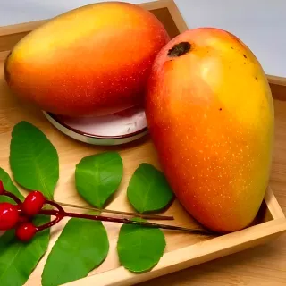 【WANG 蔬果】台灣水蜜桃芒果-特大果4-6顆x1箱(2.5kg/箱_果農直配)