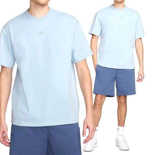 NIKE 耐吉 NSW PREM ESSNTL SUST TEE 男款 淺藍色 刺繡 小LOGO 短袖 DO7393-441