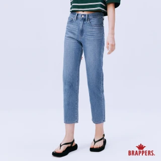 【BRAPPERS】女款 Boy friend系列-中腰全棉八分褲(淺藍)