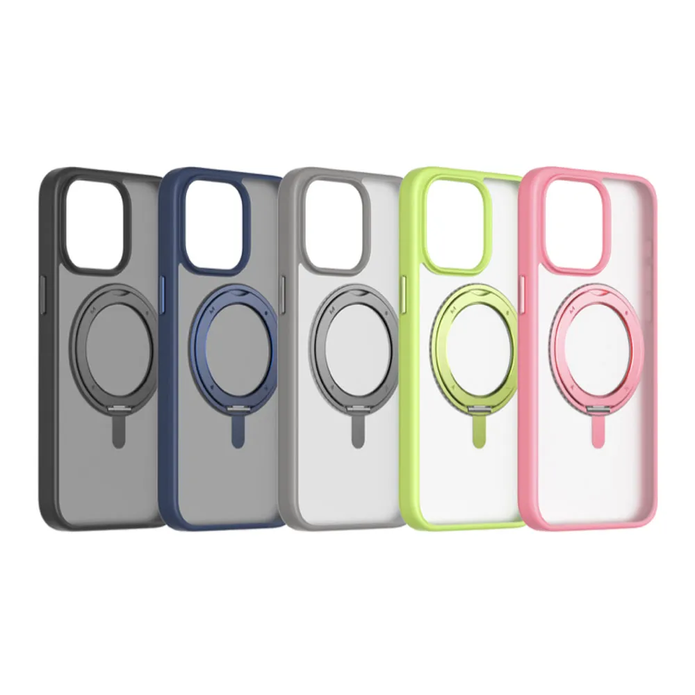 【Momax】iPhone 15系列 CaseForm Roller 磁吸鋁合金旋轉支架保護殼(支援Magsafe贈60w快充線)