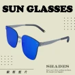【GUGA】偏光太陽眼鏡 太空科技感 抗UV400(偏光墨鏡 不鏽鋼金屬框 防滑鏡腳 彈簧鉸鍊)