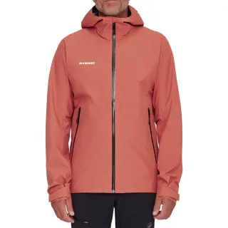 【Mammut 長毛象】Alto Light HS Hooded Jacket Men 輕量防風防水連帽外套 男款 磚紅 #1010-30660