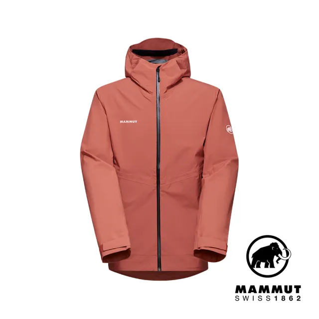 【Mammut 長毛象官方直營】Alto Light HSHooded Jacket Men 輕量防風防水連帽外套 男款 磚紅 #1010-30660