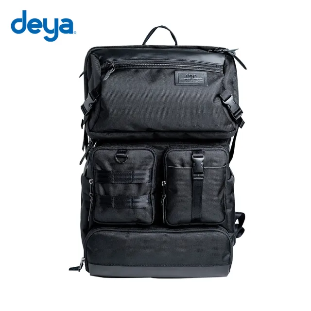 【deya】cross二合一抗菌機能後背包-黑色(送：deya熊帆布蝴蝶結禮物托特袋-市價:690)