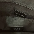 【DAKS】經典品牌圖徽格紋帆布皮革手提袋(小款-淺粉色)