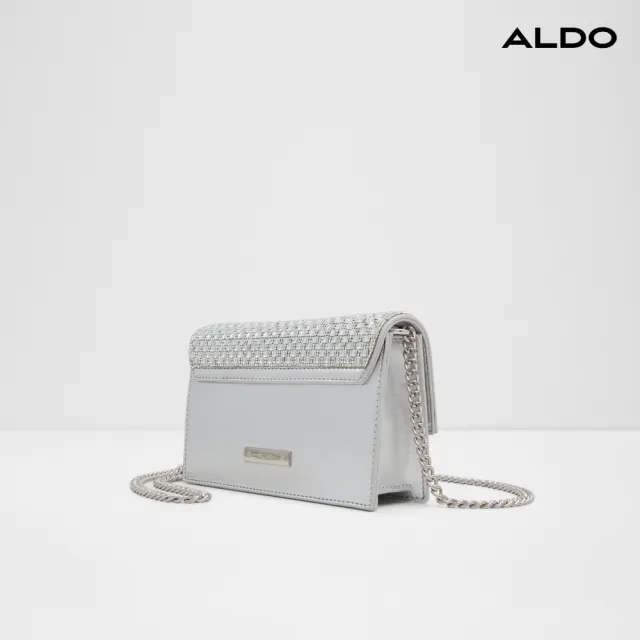 【ALDO】MEREDITH-時尚閃亮水鑽搭配晚宴包-女包(銀色)