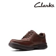 【Clarks】男鞋Bradley Vibe寬楦輕量荔枝紋休閒鞋(CLM54364C)