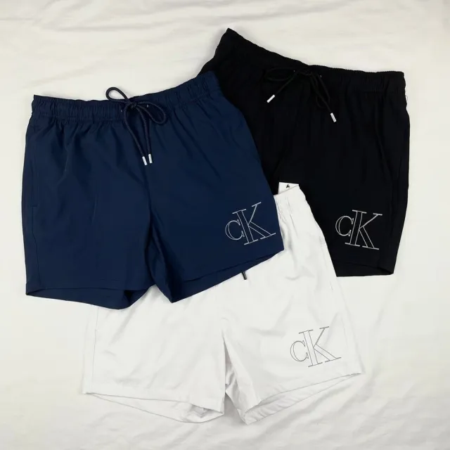 【Calvin Klein 凱文克萊】Calvin Klein 抗UV 泳褲 透氣 沙灘褲 短褲 吸濕排汗 大尺碼 快乾 CK(短褲 泳褲)