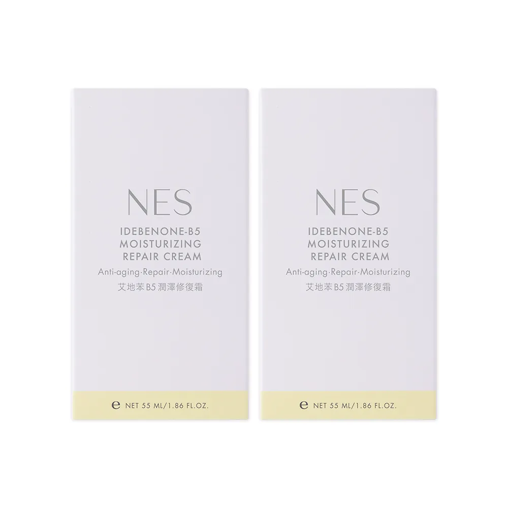 【恩藝偲 NES cosmetics】艾地苯B5潤澤修復霜(兩入組 / 單瓶55ml)