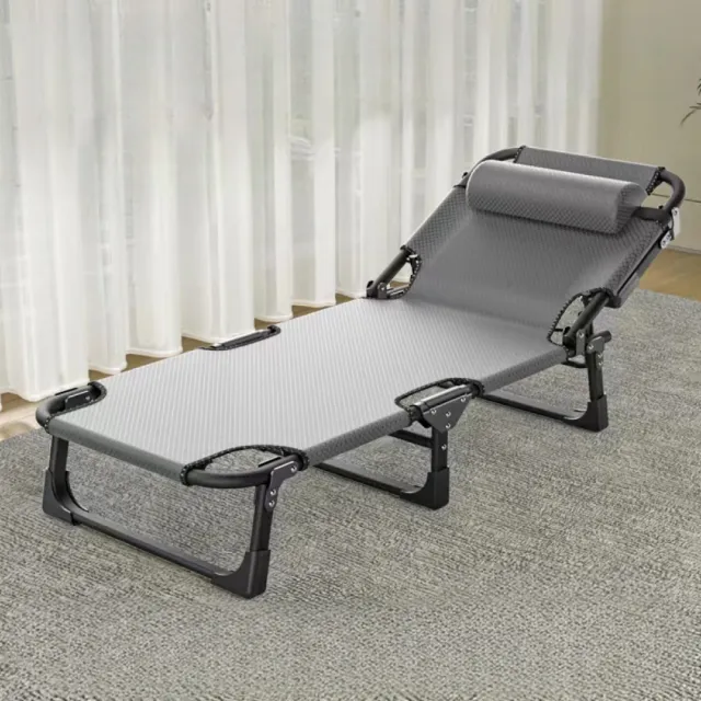【IDEA】多功能免安裝三段式透氣休閒躺椅/摺疊躺椅(附頭枕/午休椅)