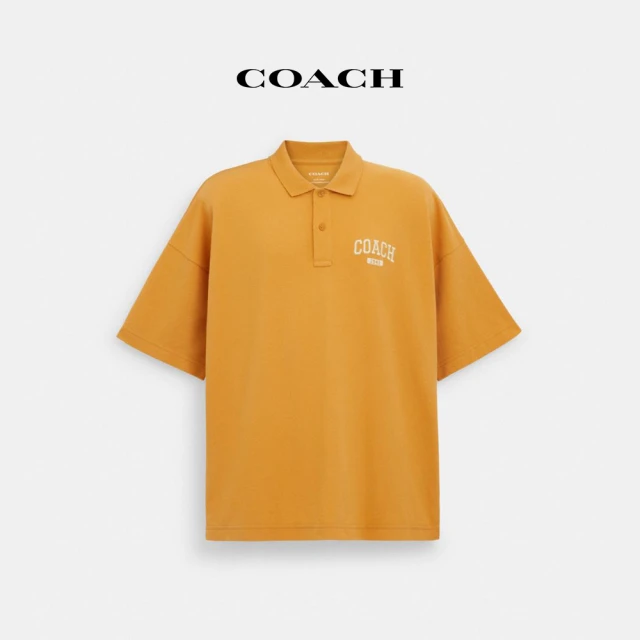 COACHCOACH 官方直營休閒POLO衫-蜂蜜黃色(CO815)