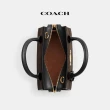 【COACH蔻馳官方直營】ANDREA經典LogoCARRYALL手袋-IM/棕色/黑色(CP083)
