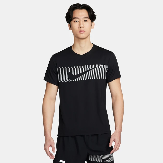 NIKE 耐吉 上衣 男款 短袖上衣 運動 AS M NK FLASH MILER TOP 黑 FN3052-010