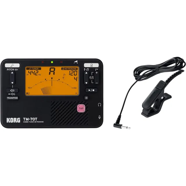 【KORG】KORG TM-70C 調音器/節拍器+CM400 拾音夾 TM-60改版 TM-70T(TM-50 TM-60改版 TM-70)