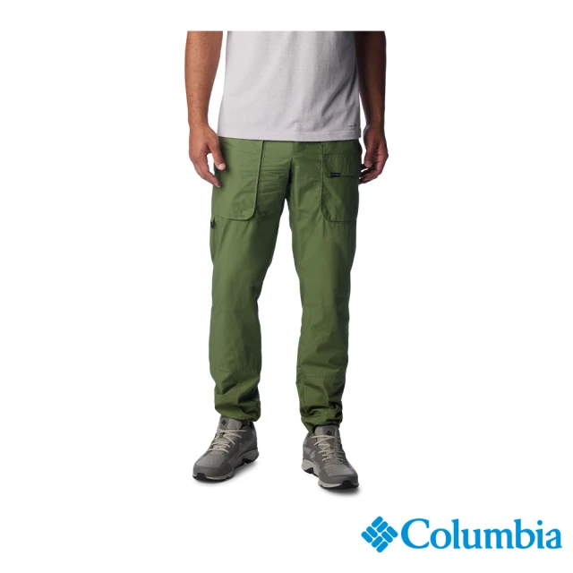 Columbia 哥倫比亞 男款-Landroamer™工裝口袋長褲-綠色(UAM88600GR/IS)