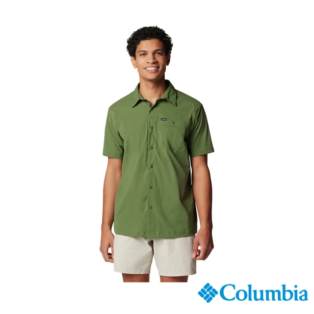 Columbia 哥倫比亞 男款- Landroamer™超防曬UPF50防潑短袖襯衫-綠色 -(UAM17750GR/IS)