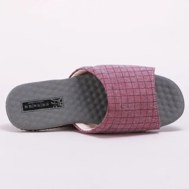 【維諾妮卡】格紋竹炭機能乳膠室內拖鞋(2色)