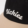 【Dickies】男女款黑色撞色純棉品牌刺繡Logo棒球帽｜DK013030BLK