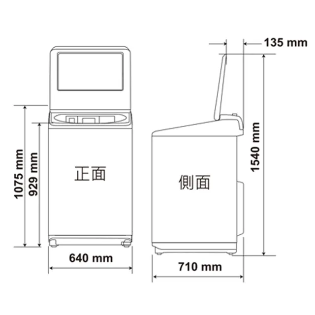 【Panasonic 國際牌】19公斤變頻溫水洗脫直立式洗衣機—玫瑰金(NA-V190NM-PN)