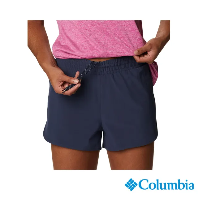 【Columbia 哥倫比亞 官方旗艦】女款-Columbia Hike™快排短褲-藍色(UAR96390NY/IS)