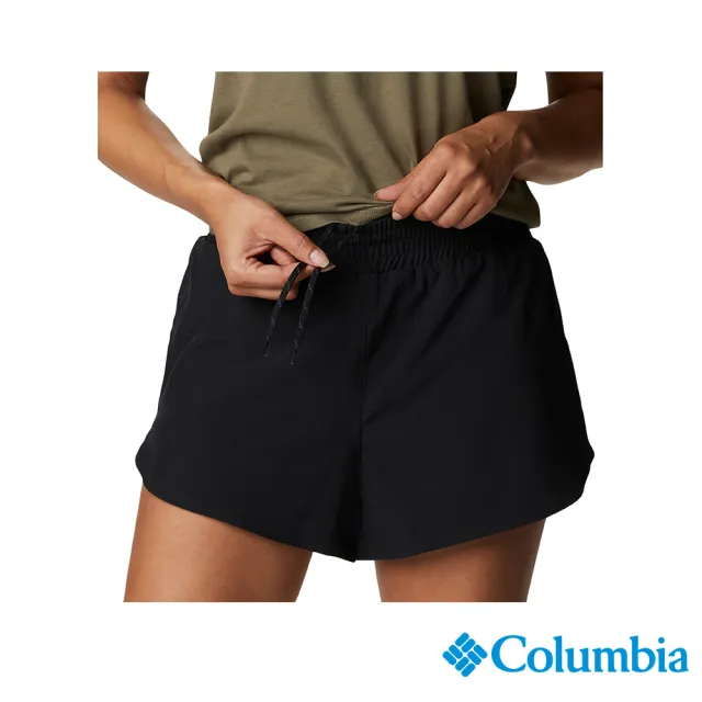 【Columbia 哥倫比亞 官方旗艦】女款-Columbia Hike™快排短褲-黑色(UAR96390BK/IS)