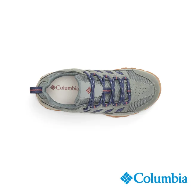 【Columbia 哥倫比亞官方旗艦】女款-CRESTWOOD™Omni-Tech防水登山鞋-灰綠色(UBK53720GG/IS)
