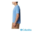 【Columbia 哥倫比亞 官方旗艦】男款-Black Mesa™涼感快排短袖上衣-藍色(UAO14400BL/IS)